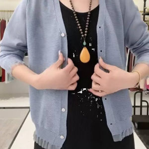 Plus Size Loose Cardigan Women | Summer Thin Ice Silk Shrug | Uv Protection Air Conditioning Top