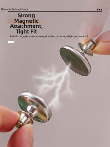 Qianbaihui | Strong Magnetic Curtain Clips Light Leakage Preventer No-Drill Installation