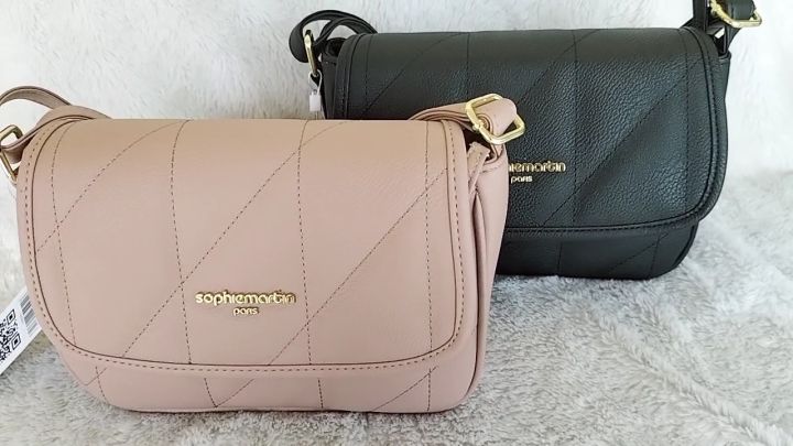 Sophie Martin Paris Tas Selempang Wanita Vervia Black Pink Bag