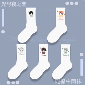 Pure Cotton Mid-Calf Socks for Women Summer Season Cute Design Suitable for All Occasions White Color Versatile Light And Comfortable