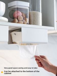 REVGUEN | Wall-Mounted Paper Towel Holder Hanging Free-Hole Kitchen Napkin Storage Box