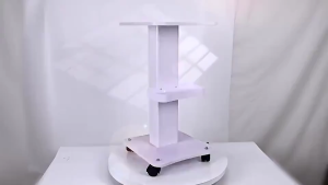 Beauty Salon Trolley Cart with Wheels Heavy Duty Beauty Machine Stand with Storage Tray 360° Silent Casters for Facial Spa Aesthetic Clinic Barbershop and Tattoo Studio