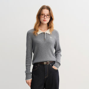 DUSHU | Versatile Loose-Fitting Knitted Polo Shirt
