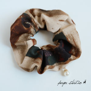 Dunhuang Impression Original Niche Maillard Style Ink Painting Bowknot Hair Ring Hairpins/Hairbands Hair Accessories Headdress