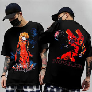 Bandai | Neon Genesis Evangelion Ayanami Rei Asuka Classic Style Short Sleeve T-shirt Men Women 2026 Summer Parent-Child Cotton Tee Tops