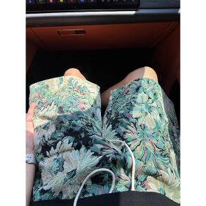 Quần Short Nam Mùa Hè Mỏng Màu Hồng Hawaii Quần Dài Năm Điểm Phong Cách Mỹ Cổ Điển Quần Dài Vừa Phải Đi Biển