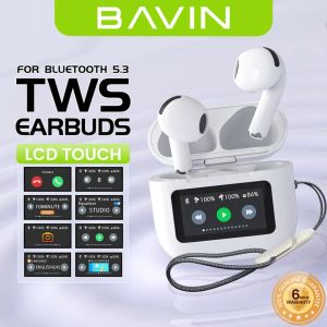 BAVIN BA82 Smart Wireless Earphones w/ LCD touch Screen HiFi Sound Quality / Long Battery Life Smart Bluetooth Earbuds