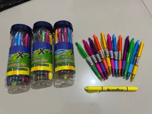 Bolpen Besco X-5 Retractable Pen Hitam semi Gel 0.7mm (isi 1 lusin PEN)