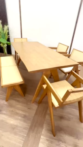 Velentina Dining Set / Meja Makan Set / Rectangle Dining Set / ATTIC FURNITURE MD VELENTINA DINING SET