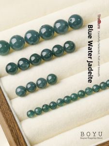 BOYU | DIY Pure Natural A-grade Blue Water Jade Beads Accessory