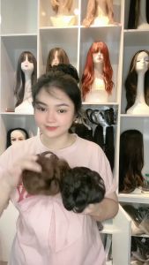 Tóc giả búi Giảm 5k khi - Tóc giả búi cột xoăn