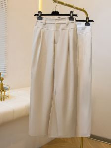 Brand Discount Womens Clothing Thin Linen Suit Pants for Women Chubby Girl Slim Looking Tapered Casual Pants Loose Ankle-Tied Harem Pants