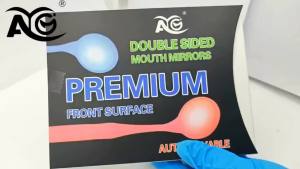 AG | AG Autoclavable 135℃ 10pcs/Box Oral Tooth Whitening Dental Double Sided Mouth Mirrors Surface Exam Reflectors With Handle