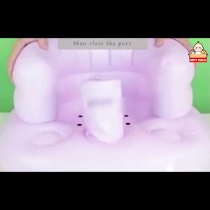 PVC Inflatable Baby Chair Learning Seat Portable Infant Dining Feeding Chair Baby Sofa Bath Chair Kids Kerusi Bayi Makan