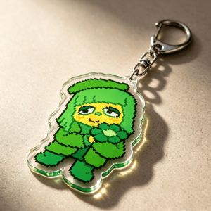 Bandai | for Deltarune Chapter 5 Game Peripheral Seven Colored Flowers Acrylic Keychain Backpack Decoration Pendant Cute Festival Gift