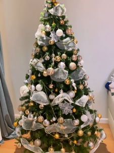 NUVOX Moonlight Green Christmas Tree Delicate Emulation X-mas Decor christmas Tree Decor High Quality Green X-Mas Tree Metal Stand Decoration for Home