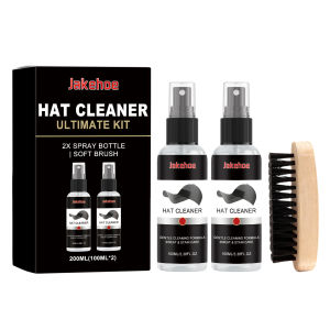Jakehoe | Hat Cleaning Kit with Soft Gentle Formula Removing Sweat Stains & Dirt Eliminating Odors Professional Baseball Cap Cleaning Set