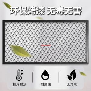 Customized Ceiling Iron Art Iron Wire Partition Industrial Style Decorative Wall Mounted Grid Shelf Diamond Shape Net