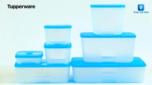 Bộ 4 hộp đựng thực phẩm New Tupperware Trữ Đông dẹt Gen I Medium 650ml nhựa nguyên sinh