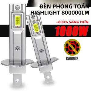 H1 LED Bóng Đèn Pha Cao Cấp 1000W Xi Nhan CANBUS Xe Hơi Tự Động Đèn 800000LM Mini Tập Trung Đèn Pha Đèn Sương Mù 12V 24V Đa Năng Phù Hợp Với