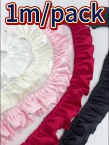 Ribbon House | (1 Meter/roll)5.5cm Double-Layer Lace Ruffle Princess Skirt Accessory Handmade Design Diy Comfortable Fabric