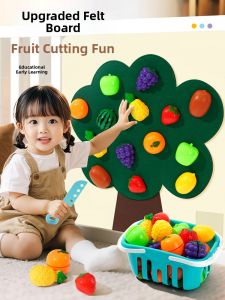 QU RAN | Educational Edible-Safe Imitation Fruits and Vegetables Cutting Toy