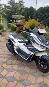 Misoka Middle Front Cover Kanan Kiri Rubber Karet Keren Aksesoris Motor Matic Honda