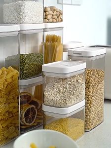 (Homu.Store) Airtight Food Storage Container Sealed Bottle Dry Food Cereal Container Plastic Transparent Noodle Box Bekas Makanan Kedap Udara密封罐