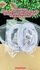 XIHANCAM Sambungan Kabel Listrik Tembaga Yang Diperpanjang DC 5.5x2.1 Kamera CCTV Power Extension Cable Accessory 12V Powerline Adapter 5M 10M Panjang For CCTV Outdoor - Lazada