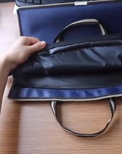 Wooven PVC Office Tote Handbag big storage waterproof Laptop Bag Women travel zipper protect Eco Recycle beg办公手提文件包手提袋