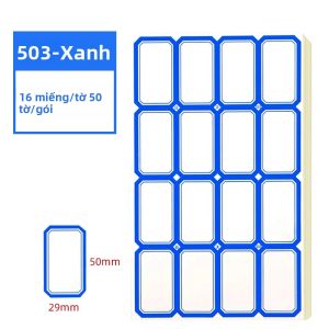 Gói 50 Tờ Giấy Ghi Chú Tự Dính Có Thể Xé Được Giấy Có Độ Nhớt Mạnh Được Viết Tay Màu Đỏ Xanh Thẻ Danh Mục Nhãn