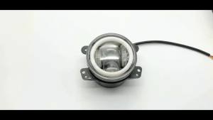 4 Inch Round LED Fog Lights Front Driving Lamps Angel Eyes DRL Amber Turn Signal For Off Road Use Jeep Wrangler JK Dodge Journey