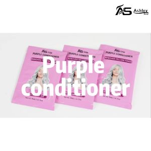 Ashley Shine Purple Conditioner with Caster oil Anti-yellow pigment 30ml. AS-H318