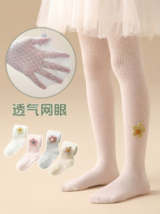Girls Pantyhose Summer Thin Pure Cotton Baby Body Stockings Super Breathable Mesh Kids Summer Leggings Socks