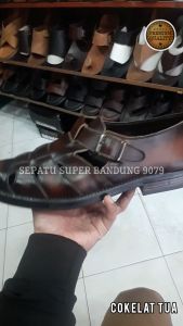 Sepatu Sandal Pria Kulit Sandal Brongsong Pria berlubang Sandal Sepatu kulit BROS UP PREMIUM
