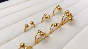 แหวนทองคำแท้ 1 กรัม ลายพลอยไขว้ ทองแท้ 96.5% ขายได้ รับประกัน แหวนทอง แหวนทองคำแท้ สินคเก็บเงิน ปลายทางได้