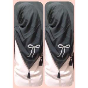 Hijab Segi Empat Paris Tassel Pita Girly || Paris Jambul Pita New Model || Jilbab Paris Tassel Payet