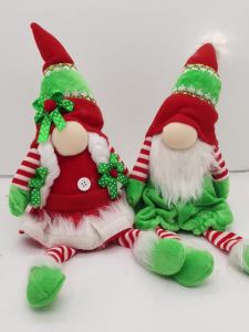 1pc/2pc Christmas Dwarf Rudolph Decoration Handmade Plush Elf Christmas Home Decoration Indoor Outdoor Christmas Decorations