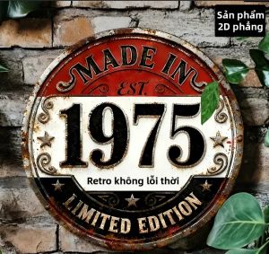 Biểu Tượng Trang Trí Treo Tường Hình Tròn Cổ Điển 1970-1979 Chất Liệu Gỗ Bền Phiên Bản Giới Hạn Kiểu Dáng Retro 2D Phẳng.