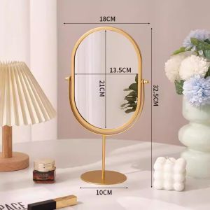Home Table Top Oval High Aesthetics Makeup Mirror