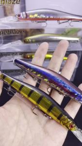 Hopeblaze SS1 Deep Diving Minnow Lure 115mm 20g Dual Rattle 1.8-3m Salt Fresh Water Bait for Pike Bass GT Grouper Fishing Tackle