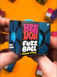 SG【READY STOCK】Nee Doh Fuzz Ball – Sensory Toy with a Velvet Texture and Soft Cloud Squish – Wavy Pattern – Ages 3