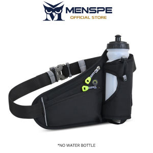 MENSPE Fashion Sports Bag Men Women Outdoor Fitness Waist Bag Multi-functional Large Capacity Waterproof Bag Adjustable Running Pouch Jogging Belt Fanny Pack With Reflective Strip for Workouts Sports Outdoor Water Bottle Bag