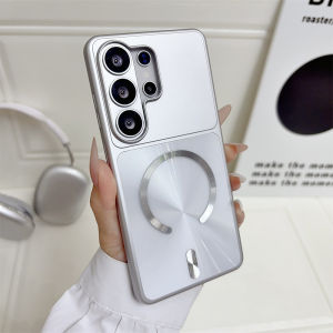 Luxury For MagSafe Aurora Phone Case for Samsung Galaxy S25 S26 Plus S24 FE S23 Ultra Metallic Color Protection Back Cover