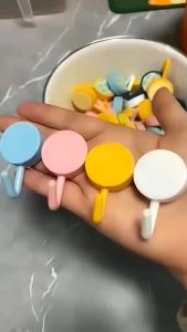 Gantungan Hook Cantolan Hanger Tempel Tembok Kuat Dinding Serbaguna Bulat Macaron | Source Project