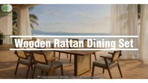 【SAMPOINT FURNITURE】Solid Wood Dining Set 1+6 / 1+8 | 6 Seater & 8 Seater Dining Table Set | Modern Wooden Dining Table | Strong & Durable Construction | Dining Room Furniture Malaysia