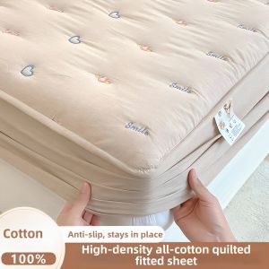 BEIPIN | Antibacterial Quilted Cotton Mattress Protector