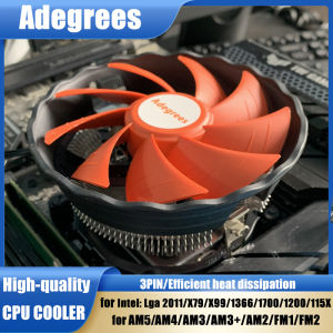 CPU Cooling Fan Desktop Computer 3PIN Quiet PC Cooler Radiator for Intel LGA 1150 1151 1155 1156 1200 1700 X99 X79 AMD AM3 AM4