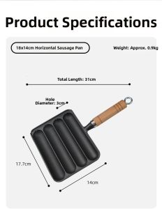 SHUQUE | Multifunction Cast Iron Grill Pan