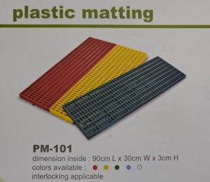 [Legit] HEAVY DUTY Elevated Plastic Matting for Dog or any Purposes Matting  black plastic matting